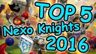 TOP 5 Lego Nexo Knights 2016 - Speed Build