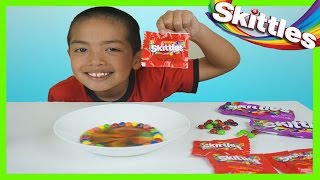 RAINBOW SKITTLES EXPERIMENT | DIY EXPERIMENT | CANDY SCIENCE KIDS EXPERIMENT