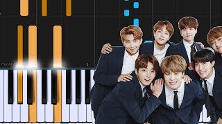 BTS - The Truth Untold (전하지 못한 진심) ft. Steve Aoki Piano Tutorial - Chords - How To Play - Cover