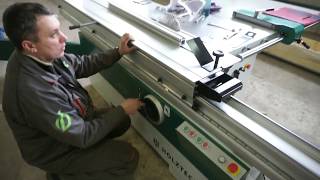 Пуско-наладка форматно-раскроечного станка HOLZTECHNIK.  Часть 6