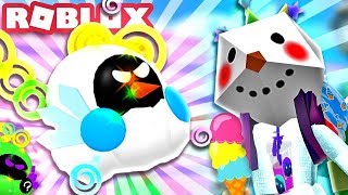 Новые радужные питомцы в симулятор мороженого роблокс Rainbow Pets ICE CREAM SIMULATOR roblox