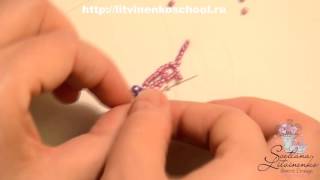 МК бисер сетка для кокошника