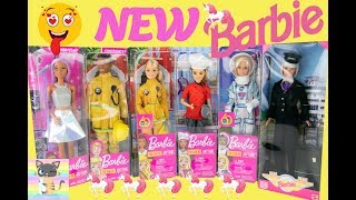 Barbie Pilot, Chef, Astronaut, Pop Singer, Firefighter Doll! New Barbie Career Dolls!