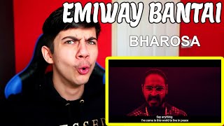 EMIWAY CAN SING!! EMIWAY - BHAROSA (Official Music Video) REACTION!!