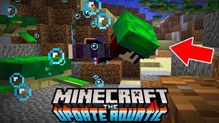 SAIU A ATUALIZAÇÃO AQUATICA - REVIEW COMPLETA UPDATE AQUATIC NO MINECRAFT TUDO QUE MUDOU !