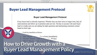 How to Drive Growth with a Buyer Lead Management Policy