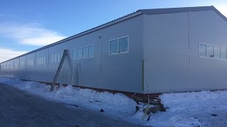 Ангар 980 м2 (14х70) за 1,5 месяца под ключ | ВОЗВЕДЕНИЕ полного цикла