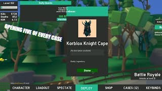 Opening FIVE Of Every Case In STRUCID ( Roblox )