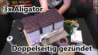 3x Weco Aligator Batterie Doppelseitig gezündet | Lidl Batterie | PYRO DELUXE