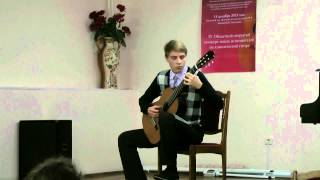И.С.Бах  -  Инвенция  № 13  Аm (Guitar) дмш 15