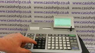 Casio PCR-T2300 Cash Register Programming The Receipt Header Message