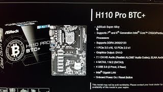 13 GPU All on One MB? ASRock H110 Pro BTC+ Review Part 1