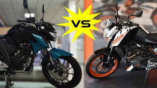 2019 KTM Duke 200 Vs 2019 Yamaha FZ 25 | Detailed Comparison | Price | Mileage