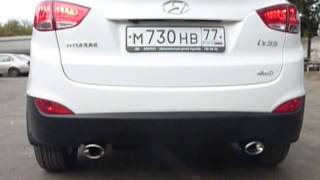 Раздвоение выхлопной системы HYUNDAI ix35 работа сделана в мастерской www.spec-auto.ru