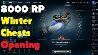 8000 RP WINTER CHESTS OPENING | HEXTECH CHESTS (League of Legends)