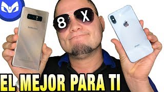 iPhone X vs Note 8 COMPARACION TOTAL CUAL ROMPE ?