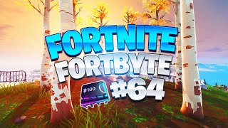 Fortnite Fortbyte #64 Location! - Accessible With The Rox Outfit On Top Of Stunt Mountain!