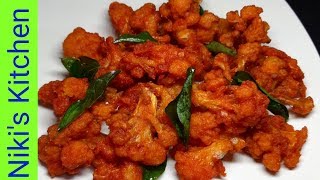 cauliflower 65 recipe in tamil /Gobi chili recipe / Restaurant style crispy Cauliflower chili