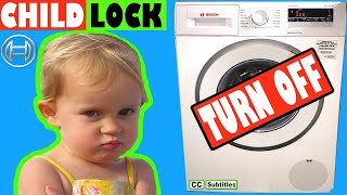 How to turn off Child Lock on Bosch Washing Machine