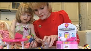 Готовим вкусняшки для куклы Barbie/Лепим из тесто-пластилина