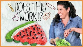 Watermelon Pull-Apart Cake!? We Test The Viral Recipe #DoesThisWork
