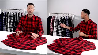 Men’s Plaid Flannel Shirts-Long Sleeve Casual Button Down Slim Fit Outfit for Hanging Out or Work