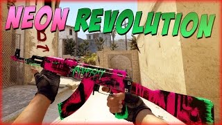 Модель AK-47 «Neon Revolution» для CSS