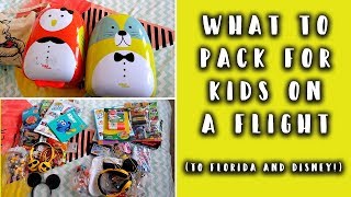 WHAT TO PACK ON A FLIGHT WITH KIDS: KIDS CARRY ON LUGGAGE IDEAS - DISNEY EDITION!