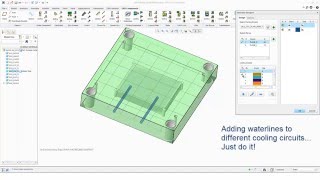 Creo Parametric - Expert Moldbase Extension 9.0 - New Waterline Designer