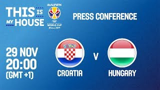 Croatia v Hungary - Press Conference - FIBA Basketball World Cup 2019 European Qualifiers