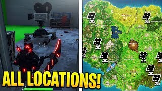 "Dance in front of different Film Cameras" ALL LOCATIONS! Fortnite Week 2 Challenges!