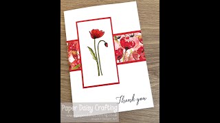 Peaceful Poppy customer thank you card