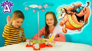 Летающие свинки игры для детей распаковка. When Pigs Fly Game Games for children Видео для детей