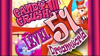 How to beat Candy Crush Saga Dreamworld  Level 51 - 1 Stars - No Boosters - 51,800pts