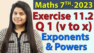 Q 1 (v, vi, vii, viii, ix, x), Ex 13.1 - Exponents and Powers - Chapter 13 - Maths Class 7th