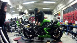 Kawasaki zx6r 636 2013 stunt build part 1
