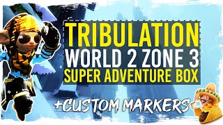 Guild Wars 2 - Super Adventure Box - Tribulation - World 2 - Zone 3 + TacO Markers