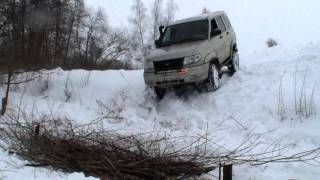 Pajero TLC 80 Jeep Cherokee Уаз Патриот через зимний ручей