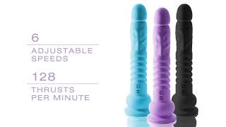 Velvet Thruster Mini Teddy Powerful Thrusting Silicone Dildo Video