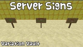 Minecraft Bukkit Plugin - Server Signs - Add commands to signs with a simple command