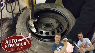 REIFEN AUFZIEHEN | abziehen montieren | Reifenmontiermaschine benutzen | DIY Tutorial