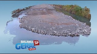 DER é notificado após acúmulo de água durante obras de duplicação da Raposo Tavares
