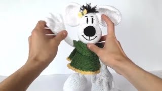 Мышка крючком. Вязаная мышка. Игрушки крючком. Вязание для начинающих