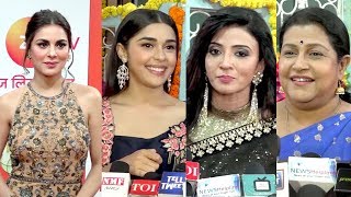 T.V Celebrities At The Red Carpet Of Zee Rishtey Awards 2018 Roka Ceremony & Nominations Party