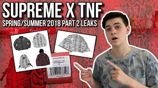 SUPREME X THE NORTH FACE SNAKESKIN SS18 PART 2 LEAKS! (STORM BREAK TENT 3, NUPSTE, PARKA, AND MORE!)