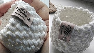 Чудо - узор крючком // Вязание для интерьера // Мастер - класс .