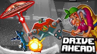 ЗЛАЯ БАБА ЯГА Новое видео   битва тачек игра как  и машинки тачки гонки Drive AHEAD