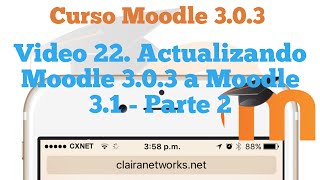Curso completo Moodle Video 22. Actualizando Moodle 3.0.3 a Moodle 3.1 Parte 2 HD