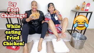 FRIED CHICKEN (ICY FOOT CHALLENGE) MUKBANG!!