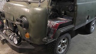 УазТех: Установка om603.971, 3.5TD с МКПП 5ступ и РК Nissan Y61, на УАЗ "БУХАНКА", ЧАСТЬ 1